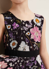 Remy Floral Shimmer Dress Multi-Coloured