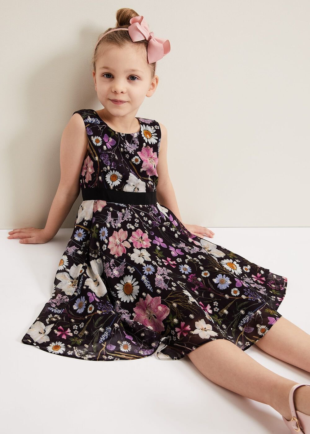 Remy Floral Shimmer Dress Multi-Coloured