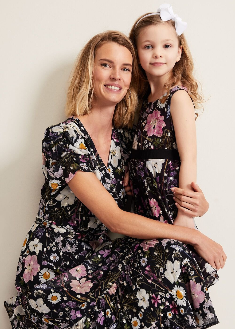 Remy Floral Shimmer Dress Multi-Coloured