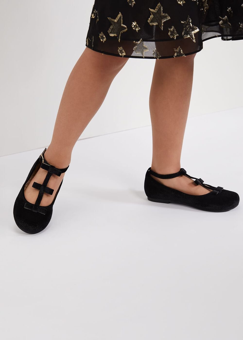 Black Velvet Shoes Black