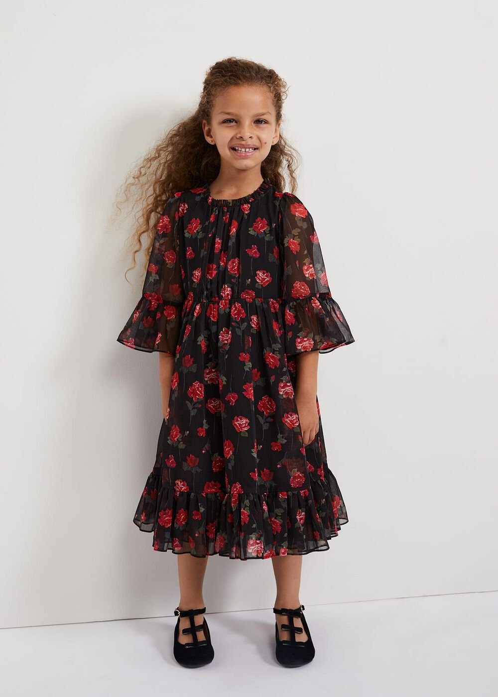 Lela Floral Smock Dress Multi-Coloured