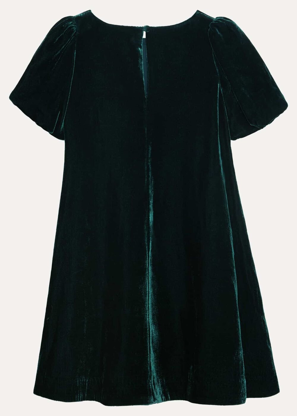 Beatrice Dark Green Velvet Swing Dress Dark Green