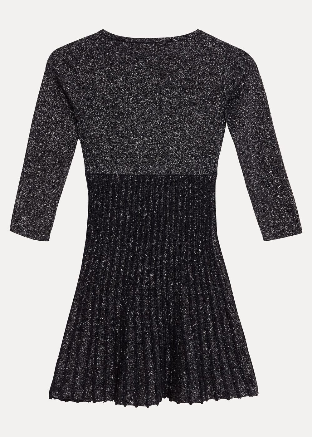Jessamin Shimmer Fit And Flare Dress Navy