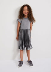 Jayla Silver Knit Dress Silver