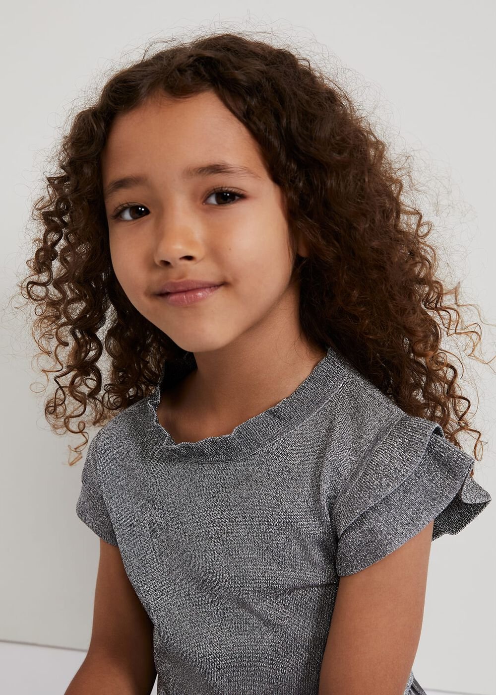 Jayla Silver Knit Dress Silver