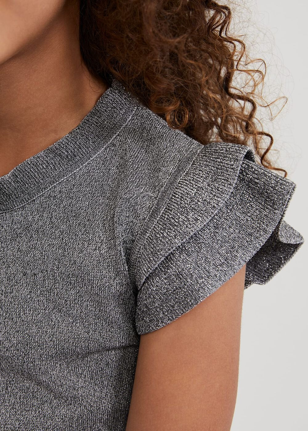 Jayla Silver Knit Dress Silver