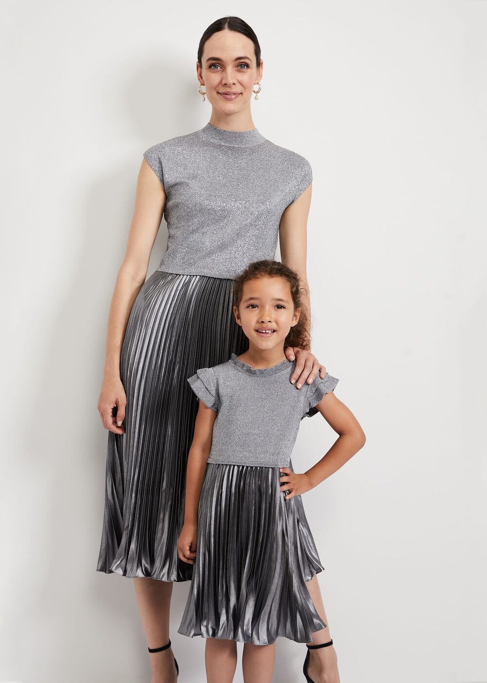 Jayla Silver Knit Dress Silver