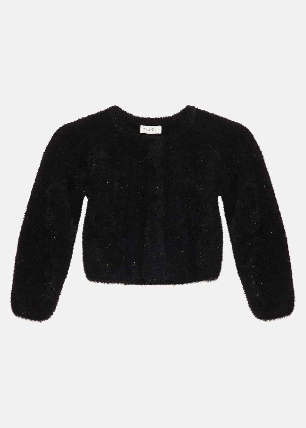 Kessie Black Fluffy Cardigan Black