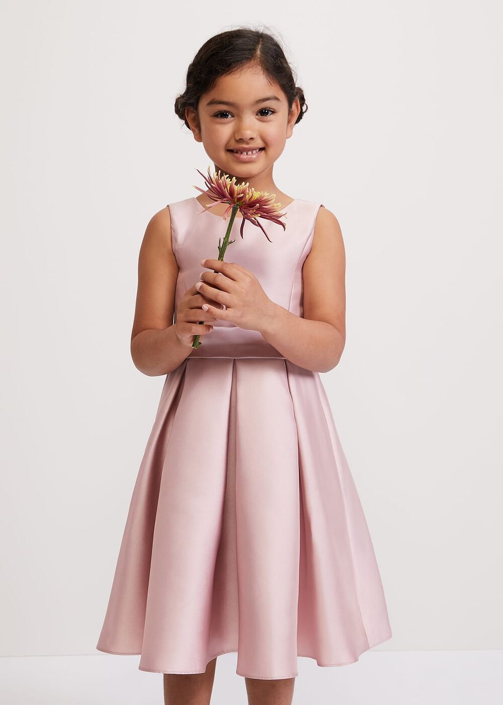 Melody Antique Rose Satin Dress Antique Rose