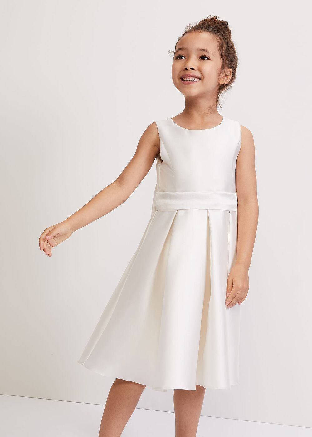 Melody Ivory Satin Dress Ivory
