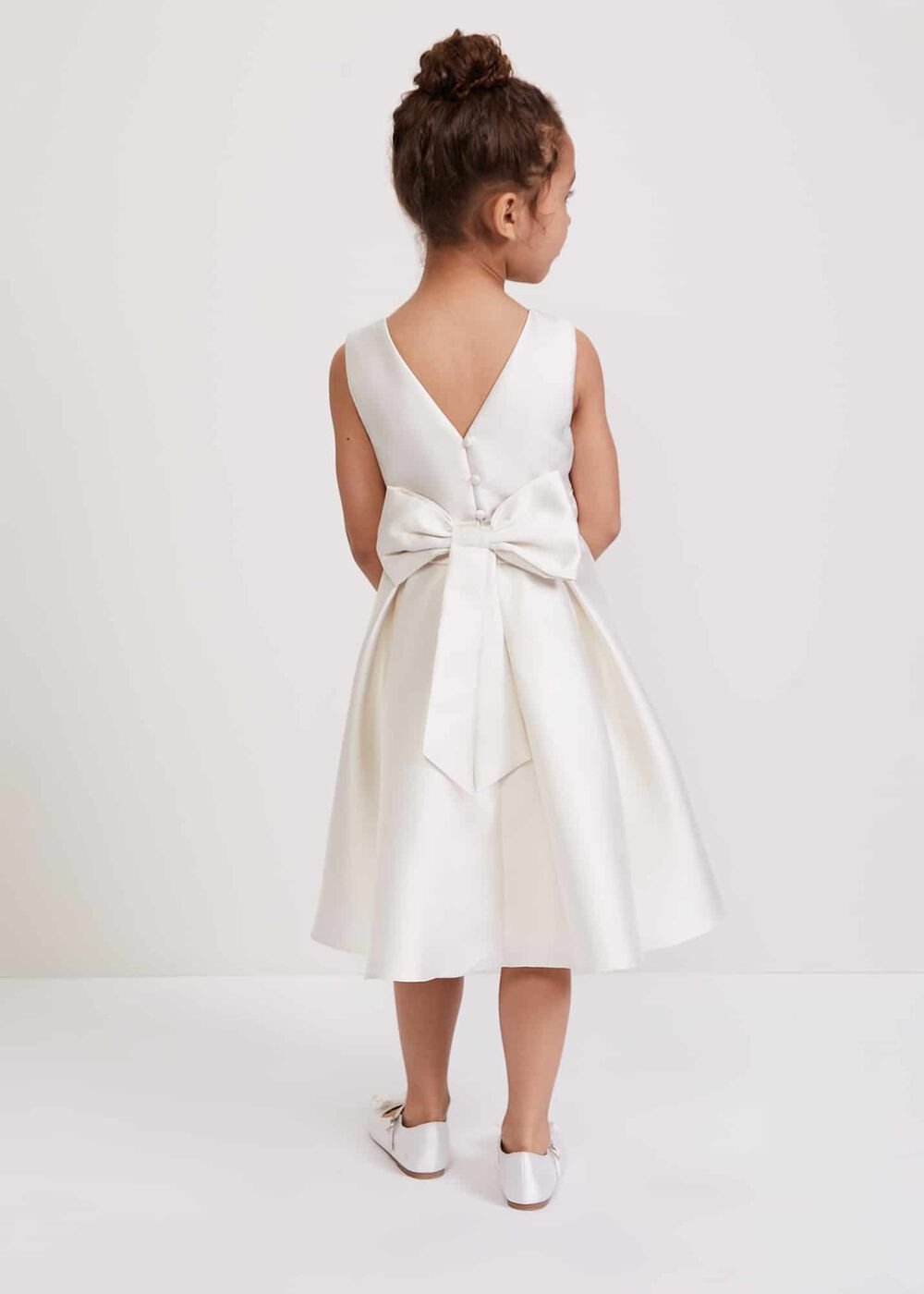 Melody Ivory Satin Dress Ivory
