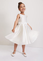 Melody Ivory Satin Dress Ivory