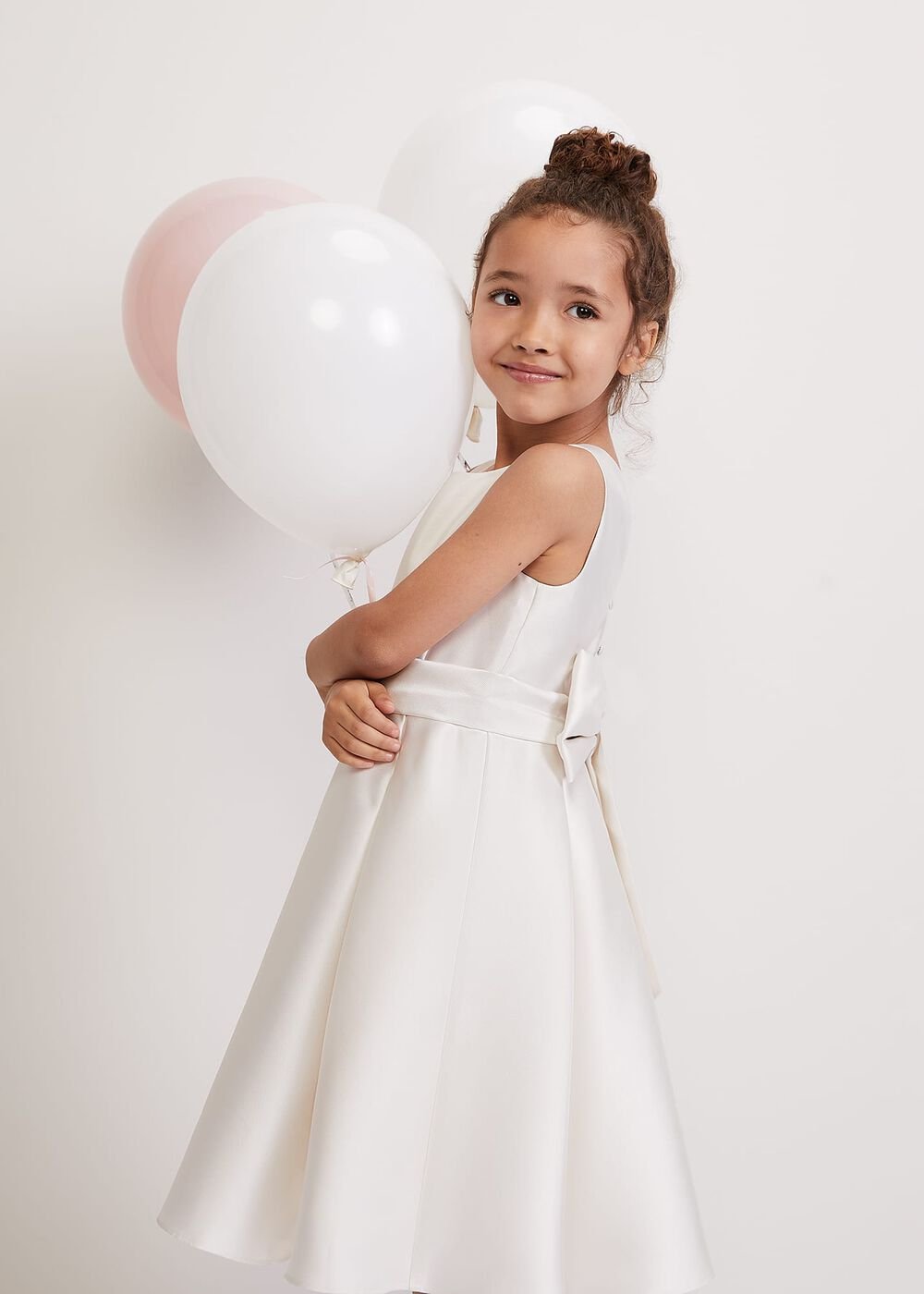 Melody Ivory Satin Dress Ivory