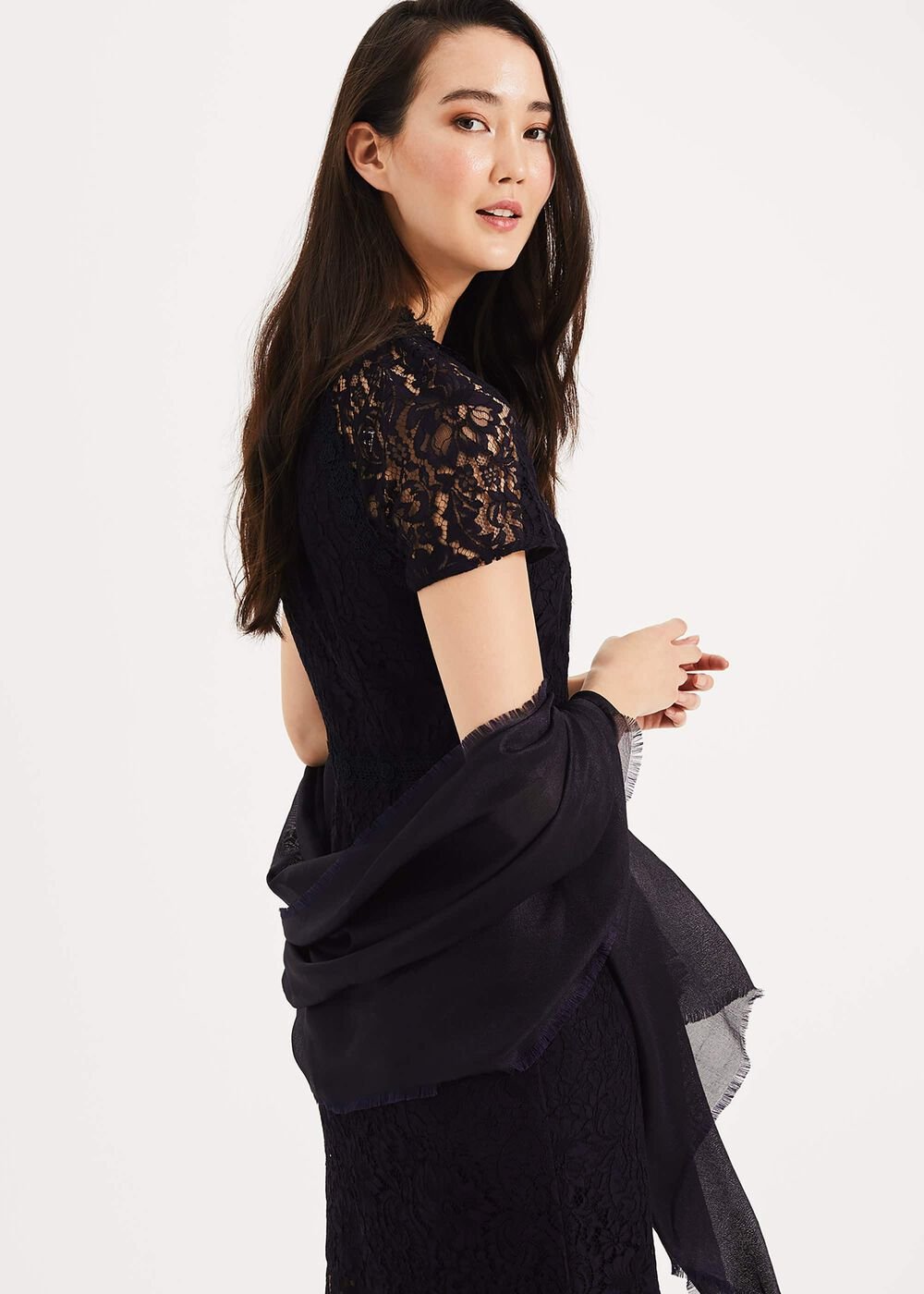 Verity Shawl Navy