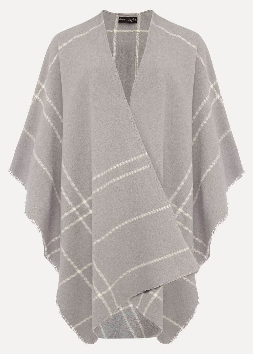 Shauna Check Cape Grey