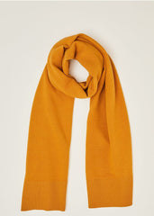 Lorell Ribbed Texture Scarf Mustard