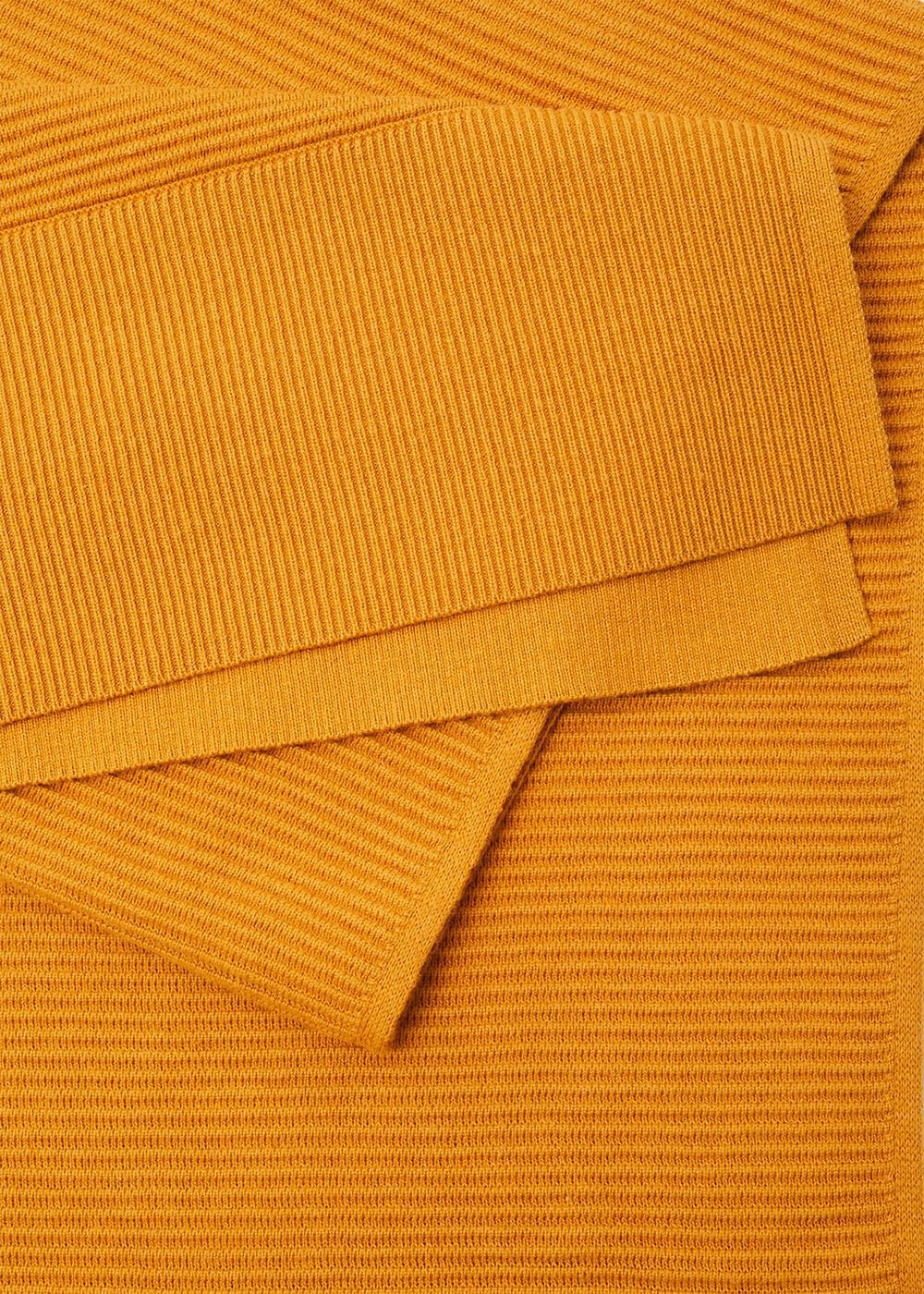 Lorell Ribbed Texture Scarf Mustard