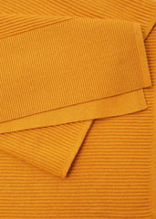 Lorell Ribbed Texture Scarf Mustard