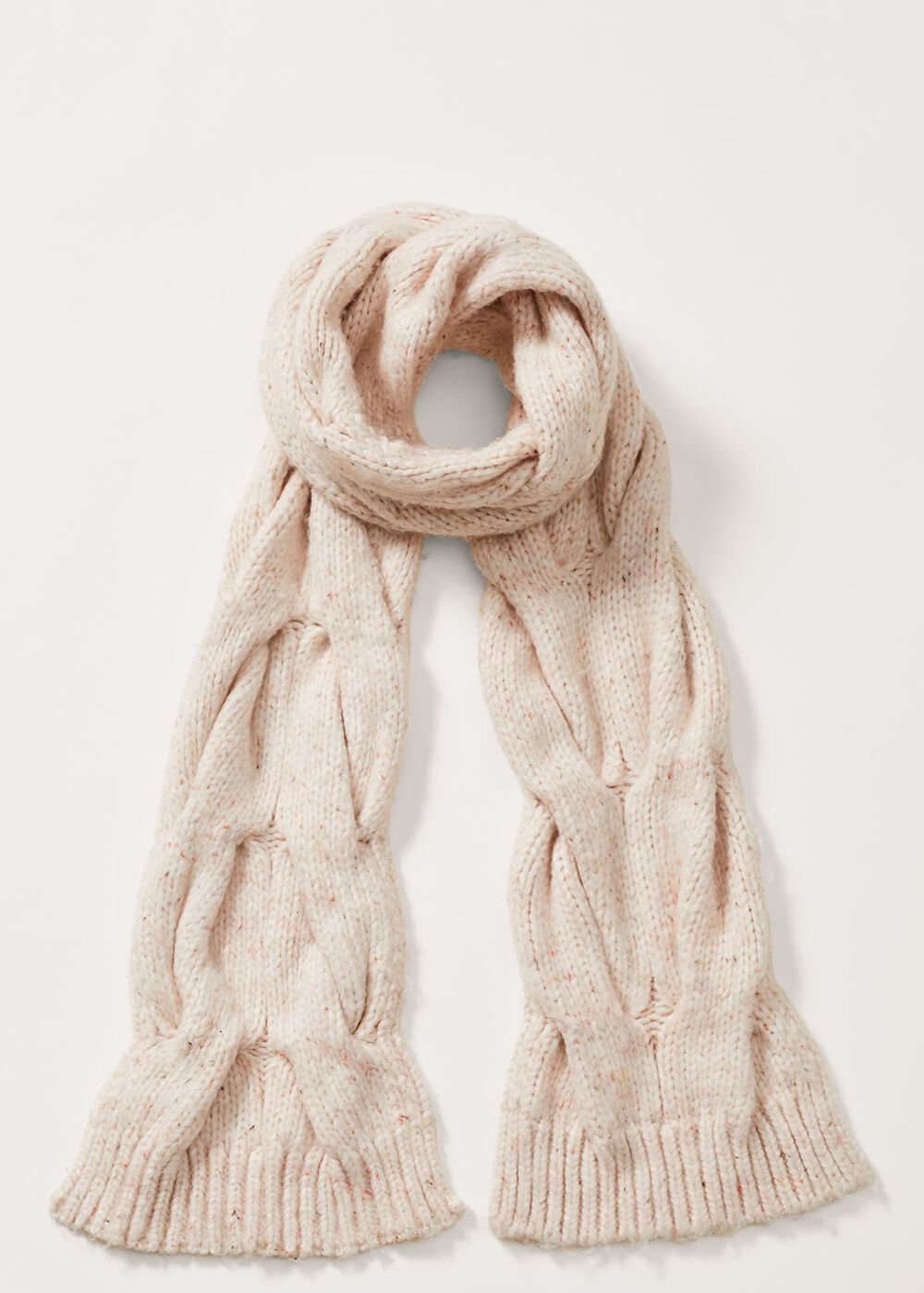 Cattie Cable Scarf Neutral