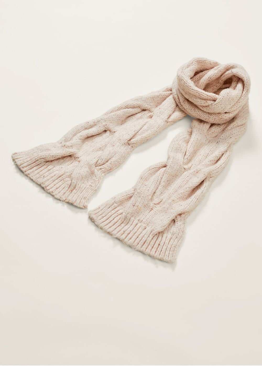 Cattie Cable Scarf Neutral