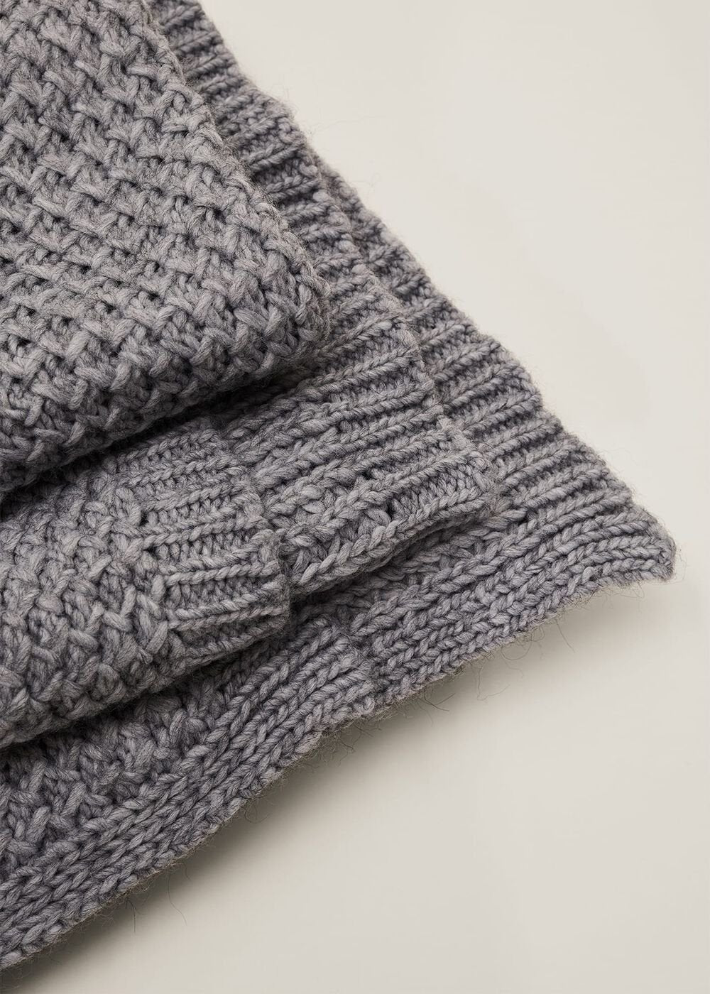 Miya Knitted Blanket Grey