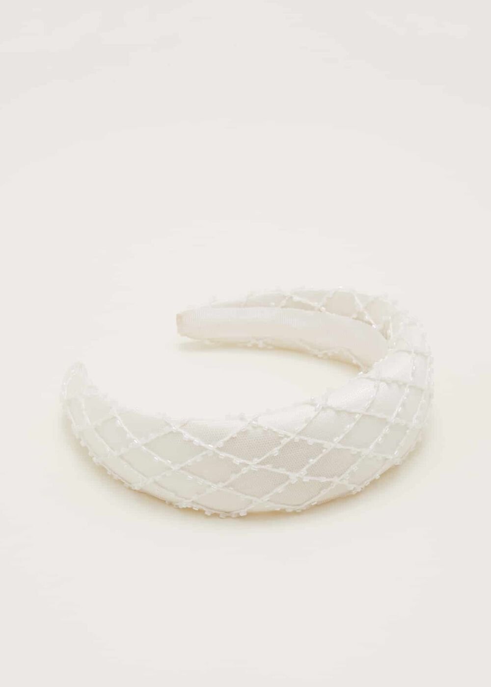 Ivory Beaded Headband Ivory