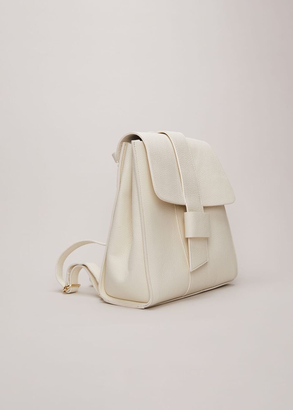 Leather Backpack Ivory