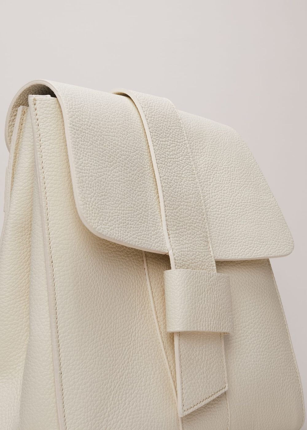 Leather Backpack Ivory