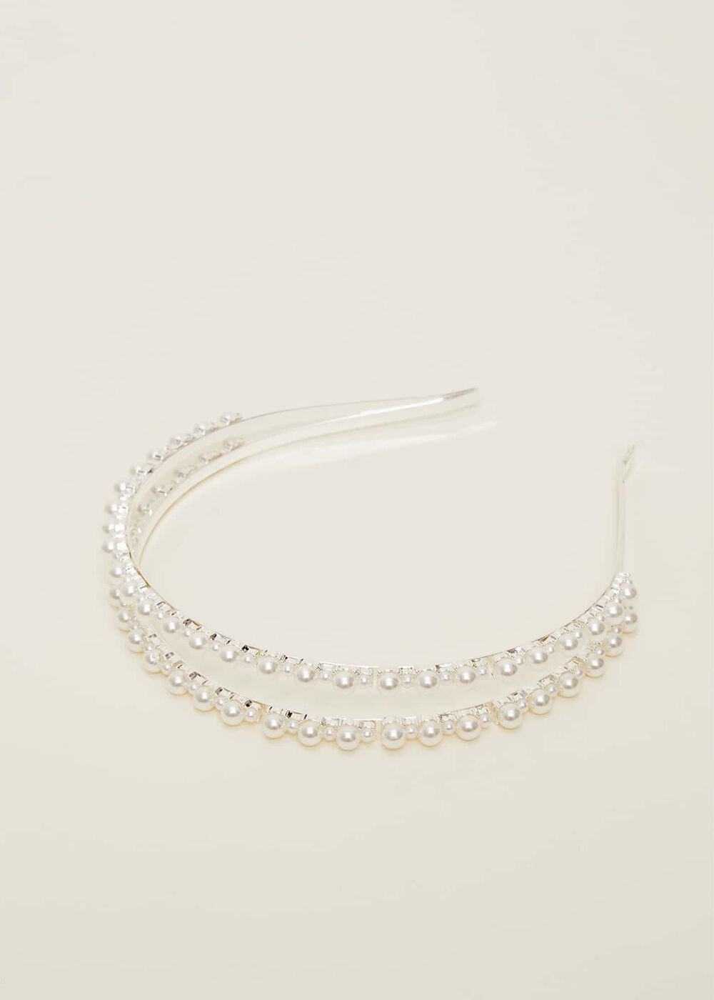 Pearl Headband Silver