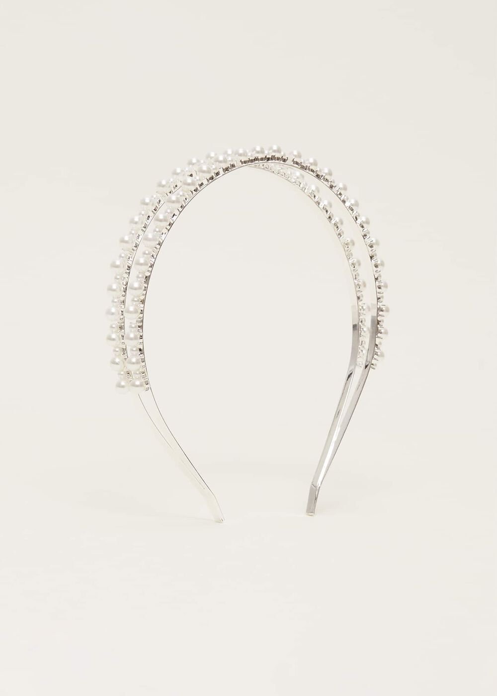 Pearl Headband Silver