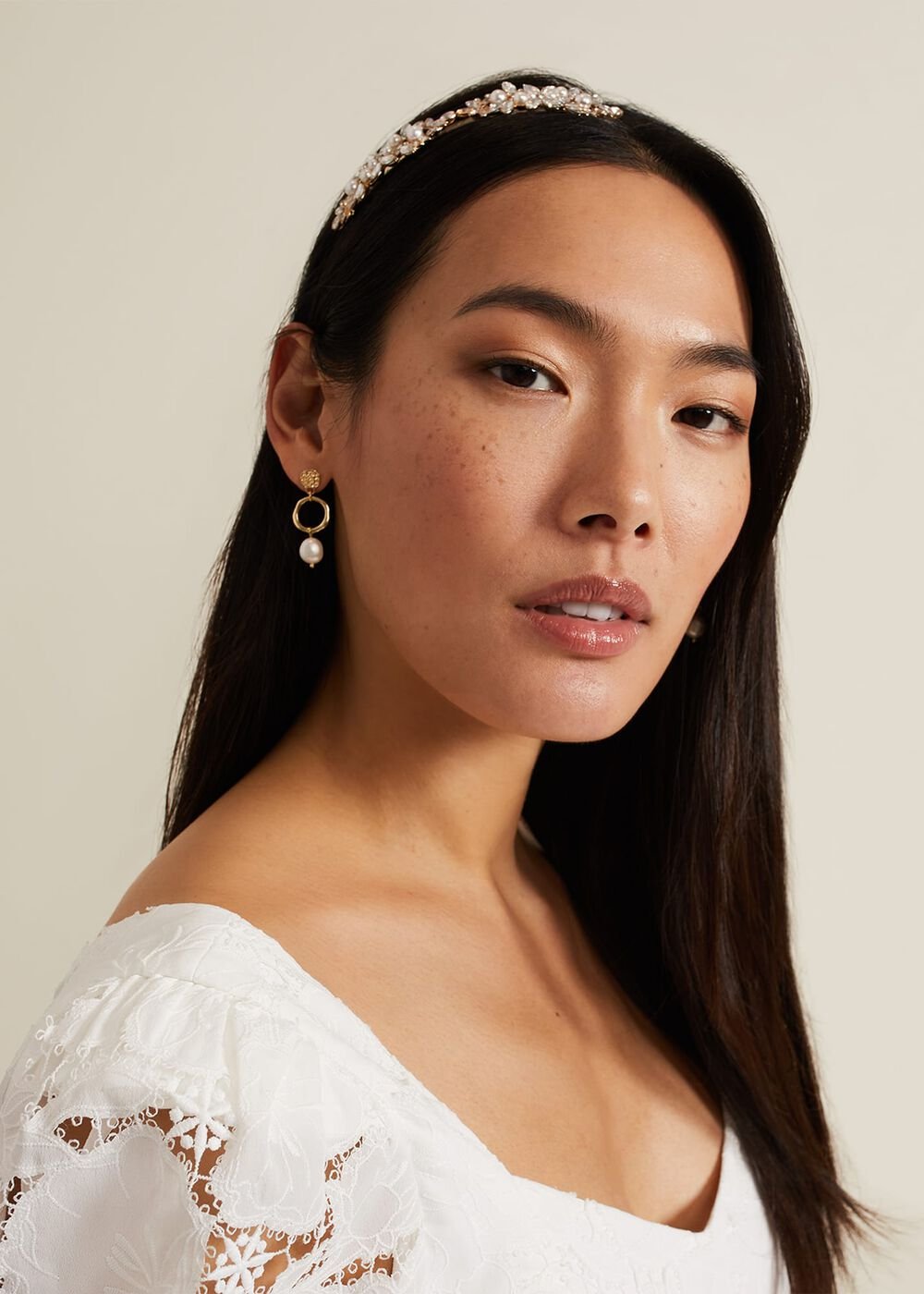 Pearl Headband Gold