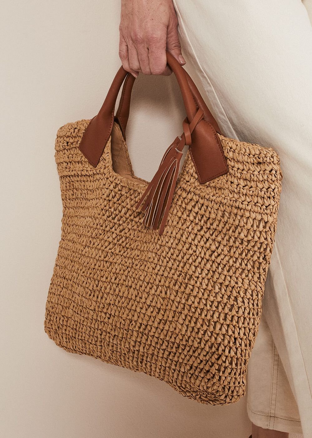 Raffia Shopper Bag Natural