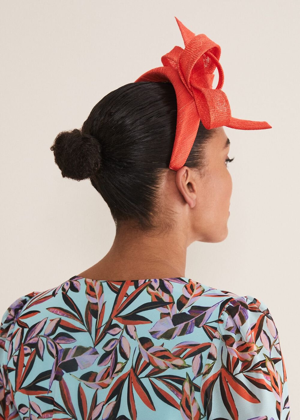 Orange Bow Headband Vermillion