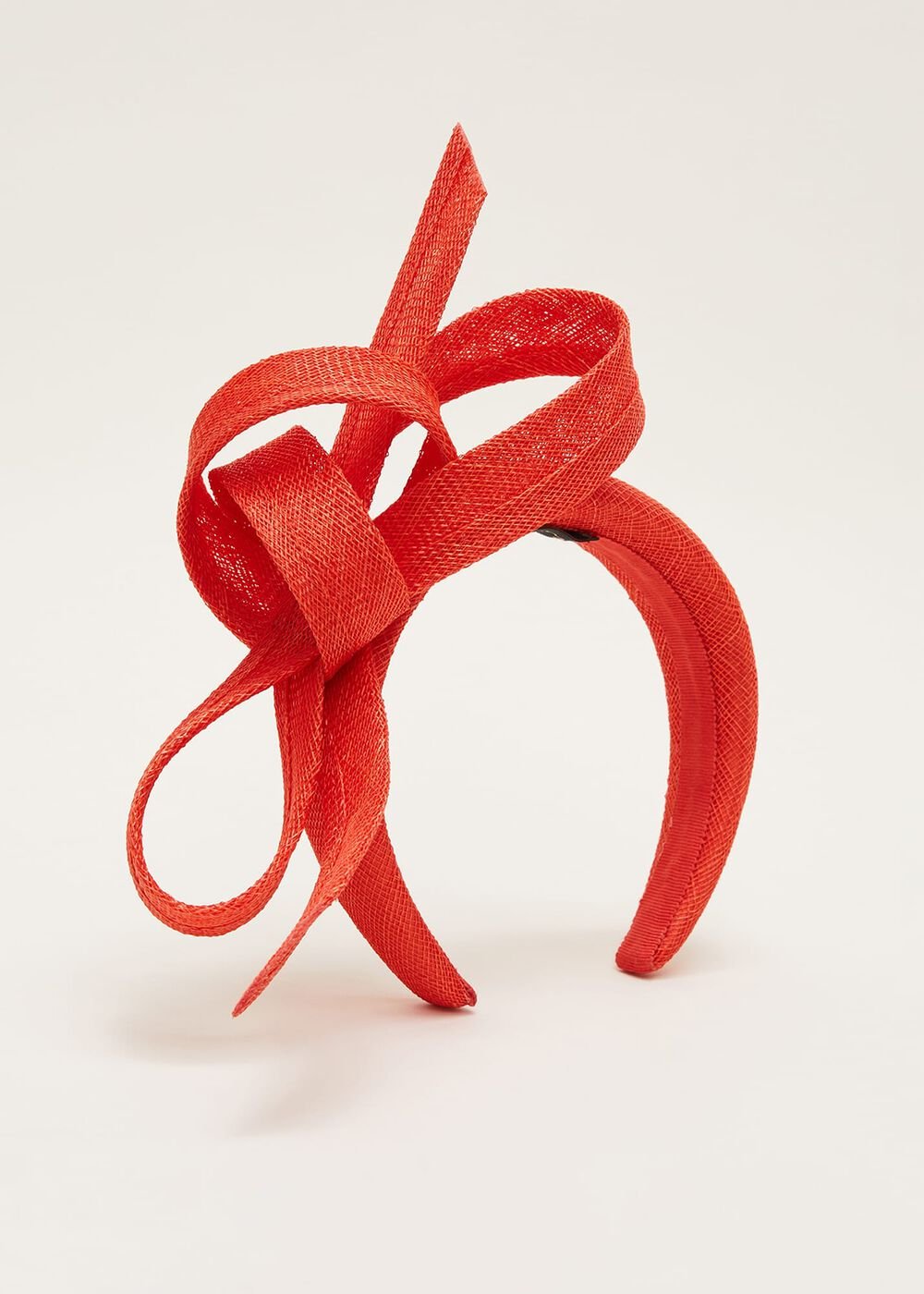 Orange Bow Headband Vermillion