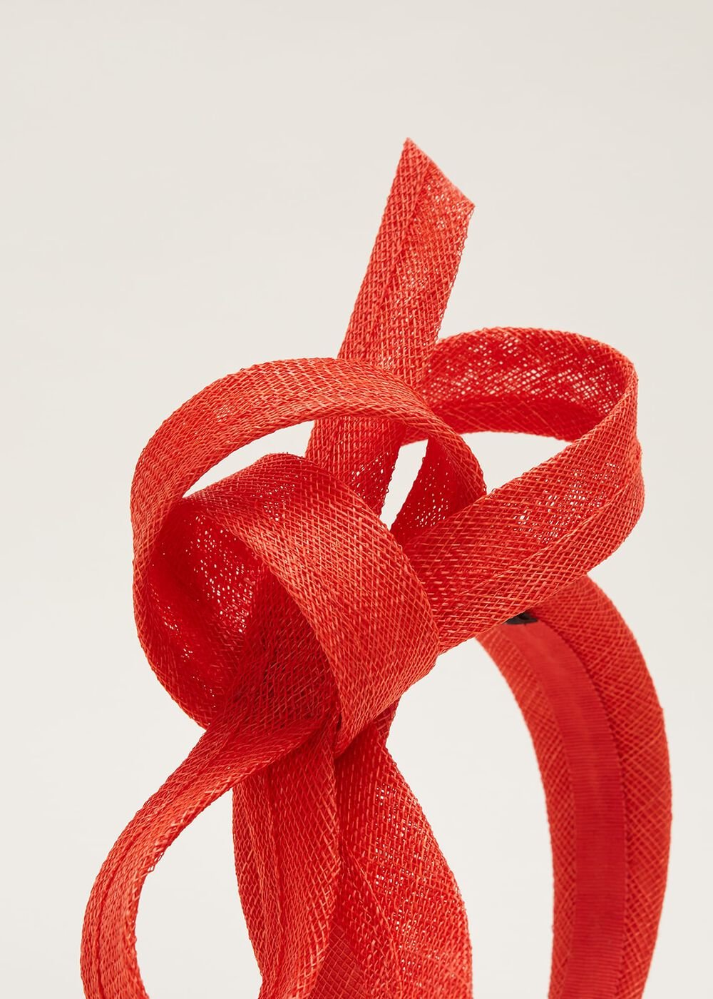 Orange Bow Headband Vermillion