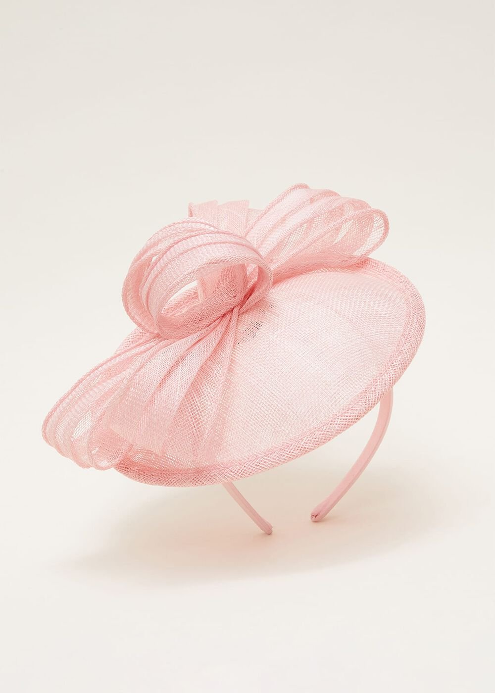 Pink Bow Fascinator Rose Pink