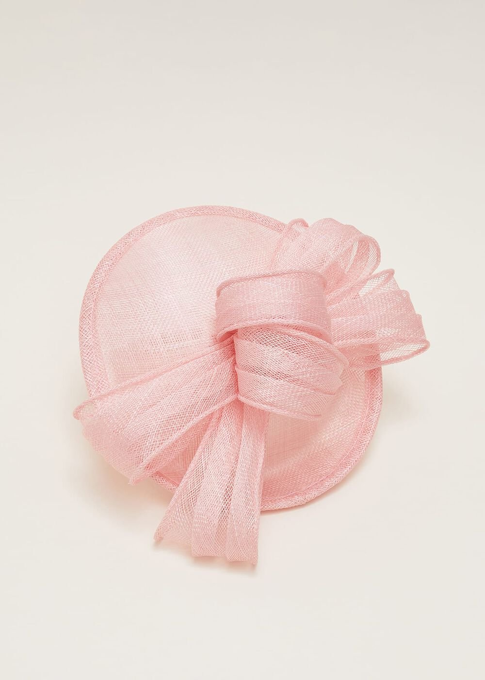 Pink Bow Fascinator Rose Pink