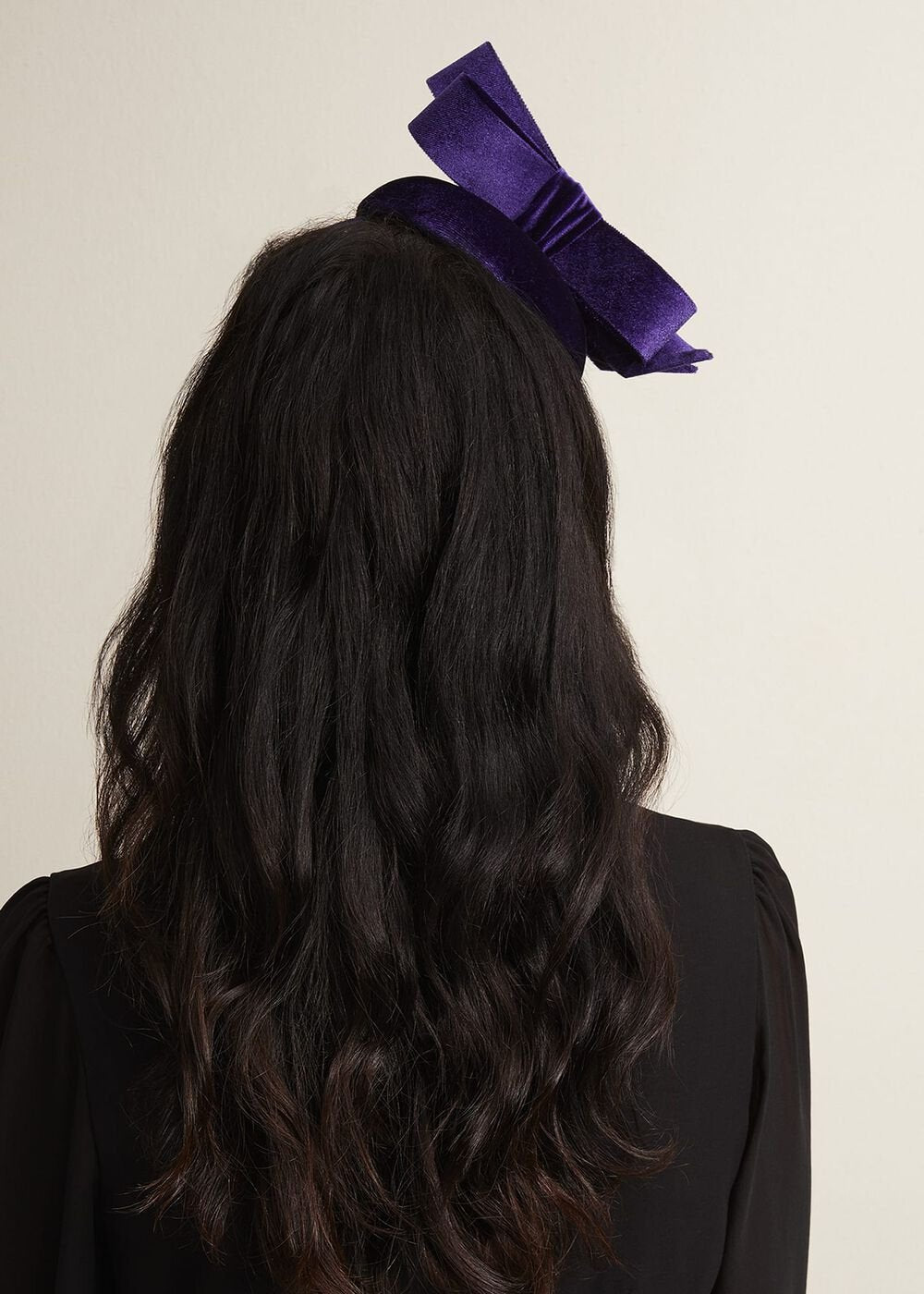 Velvet Bow Pillbox Fascinator Cobalt