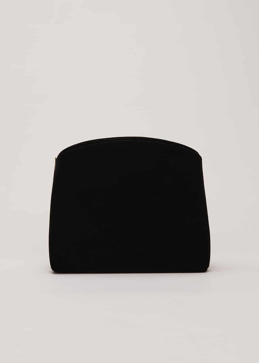 Black Velvet Clutch Bag Black