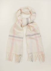 Sollie Check Scarf Ivory