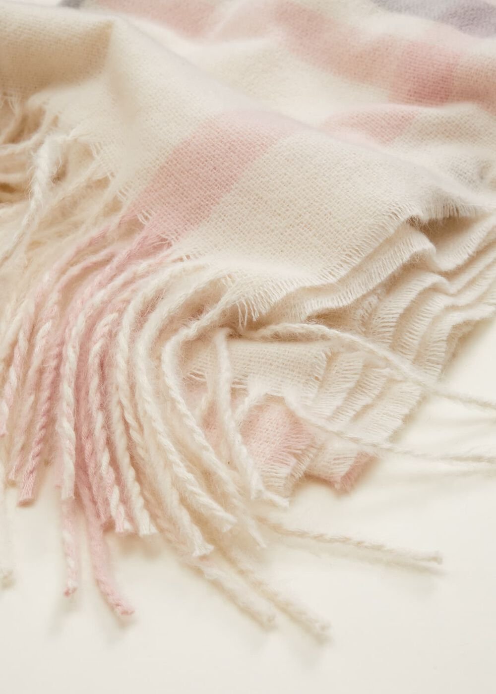 Sollie Check Scarf Ivory