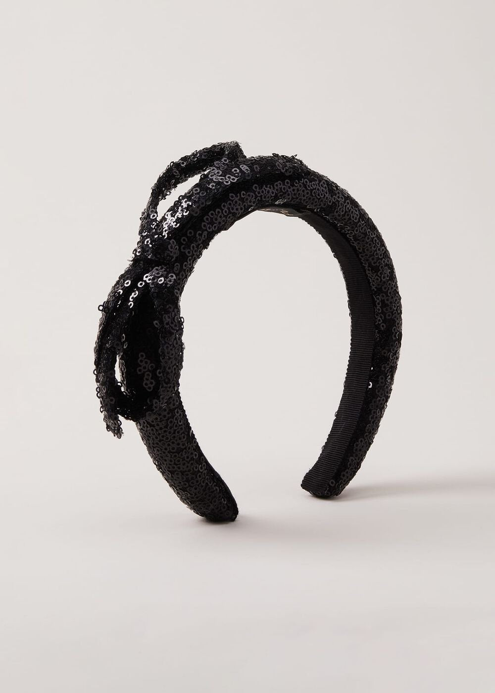 Black Sequin Headband Black