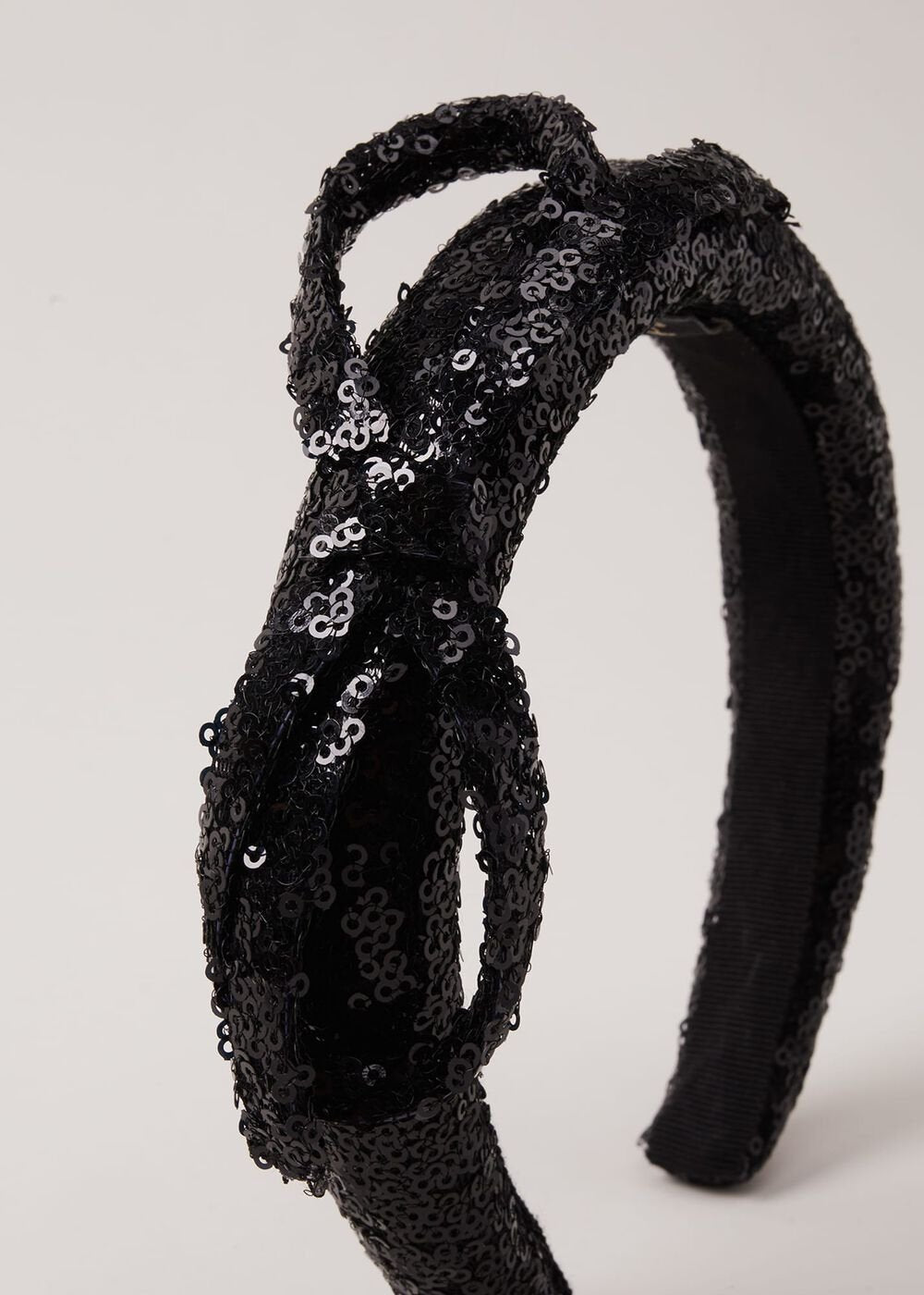 Black Sequin Headband Black