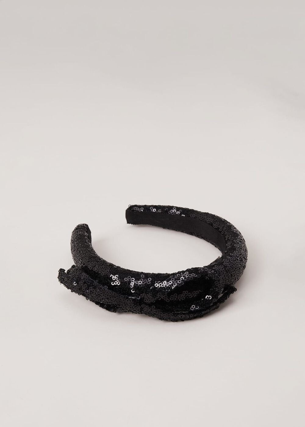 Black Sequin Headband Black