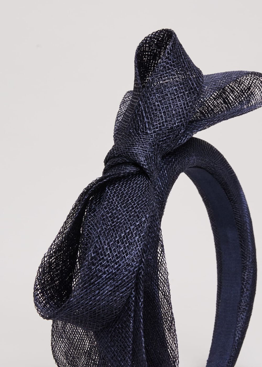 Navy Padded Headband with Bow Navy