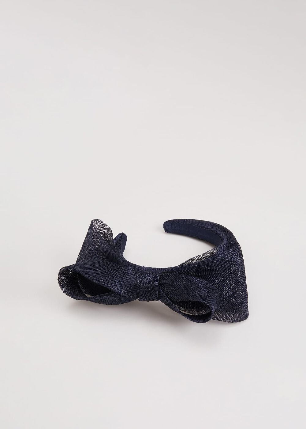 Navy Padded Headband with Bow Navy