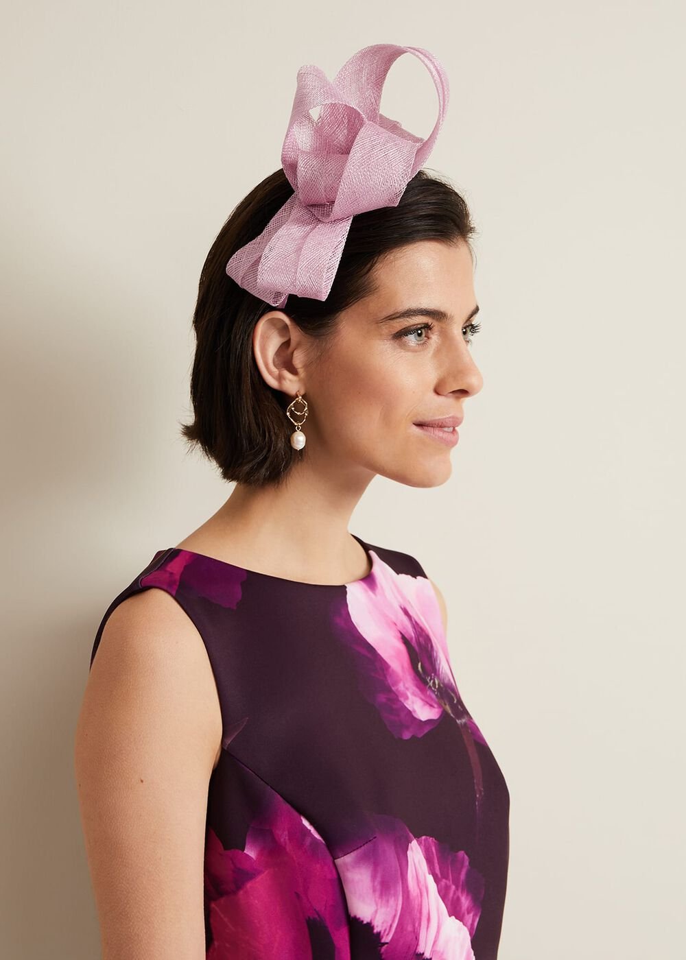Large Bow Headband Pink