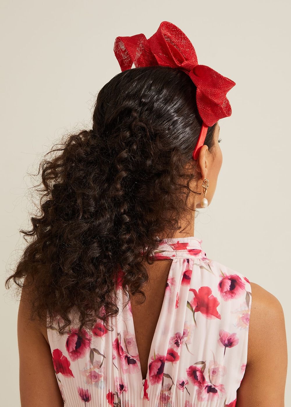 Bow Twist Headband Vermillion