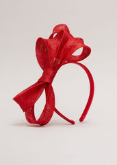 Bow Twist Headband Vermillion