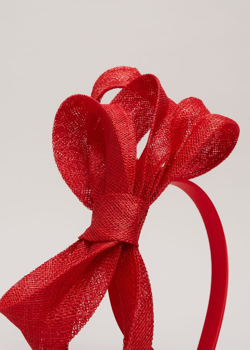 Bow Twist Headband Vermillion